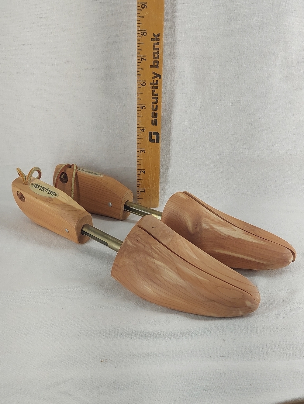 Vintage Nordstrom Cedar Shoe Trees with Brass Split Rods